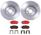 Brembo OE Rear Brake Kit (NAO Brake Pads/Prem UV Coat Rotors) - VW/Audi by Brembo KT00100-BRE
