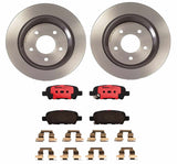 Brembo OE Rear Brake Kit (NAO Brake Pads/Prem UV Coat Rotors) - 17-18 Mazda 3 by Brembo KT00130-BRE