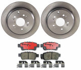 Brembo OE Front Brake Kit (Prem NAO Ceramic Pads/Prem UV Coat Rotors) - 2000 Toyota Celica/00-05 MR2 Spyder/01-09 Prius by Brembo KT00134-BRE