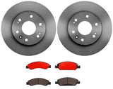 Brembo OE Front Brake Kit (Prem NAO Ceramic Pads/Prem Rotors) - 95-05 Chrysler Sebring by Brembo KT00140-BRE