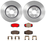 Brembo OE Front Brake Kit (Prem NAO Ceramic Pads/Prem UV Coat Rotors) - 16-19 Buick Cascada by Brembo KT00144-BRE