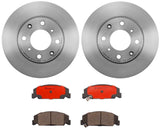 Brembo OE Front Brake Kit (NAO Brake Pads/UV Coat Rotors) - 09-17 Chevy Silverado 2500 HD/GMC Sierra 2500 HD/Silverado 3500 HD by Brembo KT00149-BRE