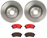 Brembo OE Front Brake Kit (Prem NAO Ceramic Pads/Prem UV Coat Rotors) - 98-02 Subaru Forester/Impreza/97-02 Legacy by Brembo KT00155-BRE
