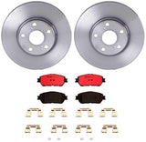 Brembo OE Rear Brake Kit (Prem NAO Ceramic Pads/Prem UV Coat Rotors) - 93-96 Subaru Impreza/1998 Impreza/90-99 Legacy by Brembo KT00168-BRE
