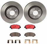 Brembo OE Rear Brake Kit (Prem NAO Ceramic Pads/Prem UV Coat Rotors) - 91-96 Infiniti G20/99-01 G20/96-01 I30 by Brembo KT00172-BRE