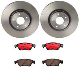 Brembo OE Front Brake Kit (Prem NAO Ceramic Pads/Prem UV Coat Rotors) - VW by Brembo KT00175-BRE