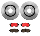 Brembo OE Rear Brake Kit (Prem NAO Ceramic Pads/Dual Cast Rotors) - 09-10 Dodge Ram 2500/Ram 3500/11-18 2500/3500 by Brembo KT00176-BRE