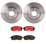 Brembo OE Front Brake Kit (Prem NAO Ceramic Pads/Prem UV Coat Rotors) - 07-09 Dodge Sprinter 2500/16-19 Mercedes Metris by Brembo KT00184-BRE