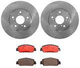 Brembo OE Front Brake Kit (Prem NAO Ceramic Pads/Prem UV Coat Rotors) - MINI by Brembo KT00192-BRE