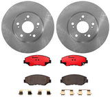 Brembo OE Front Brake Kit (Prem NAO Ceramic Pads/Prem UV Coat Rotors) - 14-19 Infiniti Q50/17-19 Q60/14-19 Nissan Rogue by Brembo KT00193-BRE