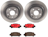 Brembo OE Rear Brake Kit (Prem NAO Ceramic Pads/Prem UV Coat Rotors) - 98-03 Subaru Forester/99-03 Impreza/00-09 Legacy by Brembo KT00217-BRE