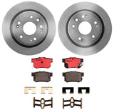 Brembo OE Rear Brake Kit (Prem NAO Ceramic Pads/Prem UV Coat Rotors) - 1997 Acura CL by Brembo KT00218-BRE