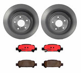 Brembo OE Rear Brake Kit (Prem NAO Ceramic Pads/Prem UV Coat Rotors) - 98-03 Subaru Forester/99-03 Impreza/00-09 Legacy by Brembo KT00219-BRE
