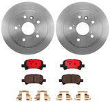Brembo OE Rear Brake Kit (Prem NAO Ceramic Pads/Prem UV Coat Rotors) - 00-07 Toyota Avalon/00-06 Camry/01-08 Solara by Brembo KT00221-BRE