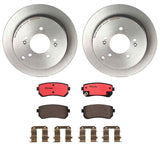 Brembo OE Front Brake Kit (Prem NAO Ceramic Pads/Prem Rotors) - 03-06 Acura MDX/97-01 Infiniti Q45 by Brembo KT00224-BRE