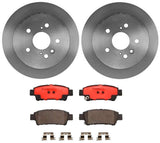 Brembo OE Rear Brake Kit (Prem NAO Ceramic Pads/Prem UV Coat Rotors) - 04-10 Toyota Sienna by Brembo KT00230-BRE