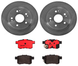 Brembo OE Rear Brake Kit (NAO Brake Pads/Prem UV Coat Rotors) - VW/Audi by Brembo KT00234-BRE