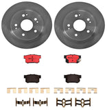 Brembo OE Rear Brake Kit (NAO Brake Pads/Prem UV Coat Rotors) - VW/Audi by Brembo KT00235-BRE