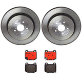 Brembo OE Front Brake Kit (Prem NAO Ceramic Pads/Prem UV Coat Rotors) - 14-15 Lexus IS250/05-10 Scion tC by Brembo KT00238-BRE