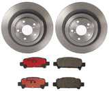 Brembo OE Rear Brake Kit (Prem NAO Ceramic Pads/Prem UV Coat Rotors) - 98-03 Subaru Forester/99-03 Impreza/00-09 Legacy by Brembo KT00243-BRE