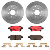 Brembo OE Rear Brake Kit (Prem NAO Ceramic Pads/Prem UV Coat Rotors) - 05-12 Nissan Pathfinder/06-07 Xterra by Brembo KT00244-BRE