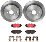 Brembo OE Rear Brake Kit (Prem NAO Ceramic Pads/Prem UV Coat Rotors) - 13-16 Scion FR-S by Brembo KT00249-BRE