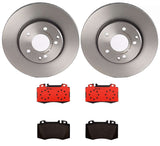 Brembo OE Front Brake Kit (Prem NAO Ceramic Pads/Prem UV Coat Rotors) - 06-08 Lexus IS250/14-15 IS250 by Brembo KT00273-BRE