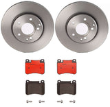 Brembo OE Front Brake Kit (Prem NAO Ceramic Pads/Prem UV Coat Rotors) - 17-20 Hyundai Elantra/16-21 Tucson by Brembo KT00274-BRE