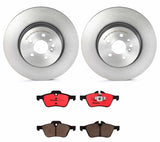 Brembo OE Front Brake Kit (Prem NAO Ceramic Pads/Prem UV Coat Rotors) - 2000 Toyota Celica/00-05 MR2 Spyder/01-09 Prius by Brembo KT00275-BRE