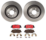 Brembo OE Rear Brake Kit (Prem NAO Ceramic Pads/Prem UV Coat Rotors) - 2003 Saab 9-3 by Brembo KT00282-BRE