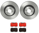 Brembo OE Front Brake Kit (Prem NAO Ceramic Pads/Prem UV Coat Rotors) - 99-00 Mercedes C230/96-00 C280/96-97 E300 by Brembo KT00284-BRE