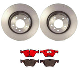Brembo OE Front Brake Kit (Prem NAO Ceramic Pads/Prem UV Coat Rotors) - BMW by Brembo KT00288-BRE