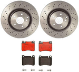 Brembo OE Front Brake Kit (Prem NAO Ceramic Pads/Prem UV Coat Rotors) - Audi by Brembo KT00292-BRE