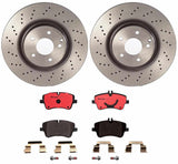 Brembo OE Rear Brake Kit (Prem NAO Ceramic Pads/Prem UV Coat Rotors) - 04-05 Buick Century by Brembo KT00293-BRE
