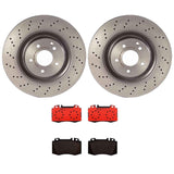 Brembo OE Front Brake Kit (Prem NAO Ceramic Pads/UV Coat Rotors) - 13-19 Nissan Altima/14-17 Leaf by Brembo KT00298-BRE