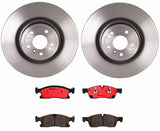Brembo OE Front Brake Kit (Prem NAO Ceramic Pads/Prem UV Coat Rotors) - Mercedes by Brembo KT00307-BRE