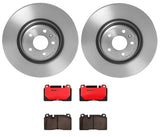 Brembo OE Rear Brake Kit (NAO Brake Pads/Prem UV Coat Rotors) - VW/Audi by Brembo KT00265-BRE