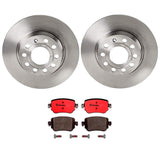 Brembo OE Rear Brake Kit (Prem NAO Ceramic Pads/Prem UV Coat Rotors) - Audi by Brembo KT00348-BRE