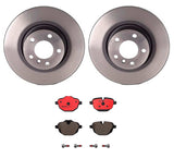 Brembo OE Rear Brake Kit (Prem NAO Ceramic Pads/Prem UV Coat Rotors) - BMW by Brembo KT00372-BRE