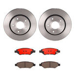 Brembo OE Rear Brake Kit (Prem NAO Ceramic Pads/Prem UV Coat Rotors) - 08-14 Cadillac CTS/10-16 SRX/10-15 Chevy Camaro by Brembo KT00411-BRE
