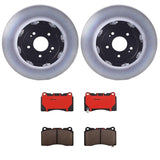Brembo OE Front Brake Kit (Prem NAO Ceramic Pads/Prem Rotors) - 15-17 WRX STI/17-20 BRZ by Brembo KT00414-BRE