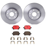 Brembo OE Front Brake Kit (Prem NAO Ceramic Pads/Prem UV Coat Rotors) - 97-01 Lexus ES300/99-01 RX300/98-04 Toyota Avalon by Brembo KT00418-BRE