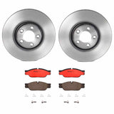 Brembo OE Front Brake Kit (Prem NAO Ceramic Pads/Prem UV Coat Rotors) - 03-05 Jaguar S-Type/04-05 Vanden Plas/04-05 XJ8 by Brembo KT00457-BRE