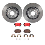 Brembo OE Rear Brake Kit (Prem NAO Ceramic Pads/Prem UV Coat Rotors) - Audi by Brembo KT00459-BRE