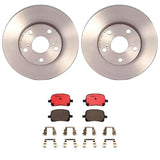 Brembo OE Front Brake Kit (Prem NAO Ceramic Pads/Prem UV Coat Rotors) - 97-01 Lexus ES300/99-01 RX300/98-04 Toyota Avalon by Brembo KT00461-BRE