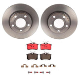 Brembo OE Rear Brake Kit (Prem NAO Ceramic Pads/Prem UV Coat Rotors) - Audi by Brembo KT00463-BRE
