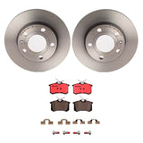 Brembo OE Rear Brake Kit (Prem NAO Ceramic Pads/Prem UV Coat Rotors) - Audi by Brembo KT00471-BRE