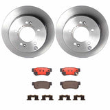 Brembo OE Rear Brake Kit (Prem NAO Ceramic Pads/Prem UV Coat Rotors) - 06-09 Hyundai Azera by Brembo KT00475-BRE