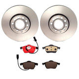 Brembo OE Front Brake Kit (Prem NAO Ceramic Pads/Prem UV Coat Rotors) - VW/Audi by Brembo KT00479-BRE