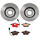 Brembo OE Front Brake Kit (Prem NAO Ceramic Pads/Prem UV Coat Rotors) - VW/Audi by Brembo KT00488-BRE